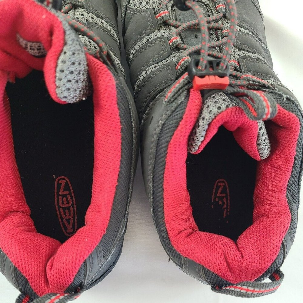 KEEN Koven Low Hiking Shoes Gray Black Youth 5/ Women 6.5 1011765 Waterproof - Picture 8 of 9